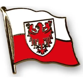 Odznak (pins) 20mm vlajka Jižní Tyrolsko (Bolzano) - barevný