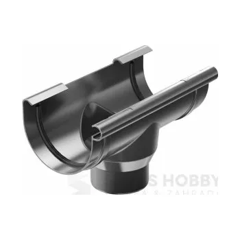 okap Plastový okapový kotlík PVC 75 mm antracit