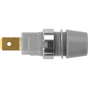 Elektrická zásuvka Schützinger DI SAB 7560 Au / GR bezpečnostní montážní zásuvka 4 mm šedá 20 ks