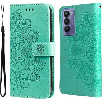 Pouzdro na tablet VSECHNONAMOBIL 45111 ART Peněženkový kryt Tecno Camon 18 BLOOM zelený