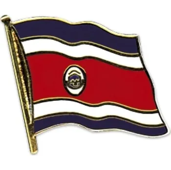 Odznak (pins) 20mm vlajka Kostarika - barevný