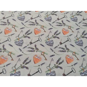 BYTEMA Dekorační látka CLAUDIE levandule šíře 140 cm