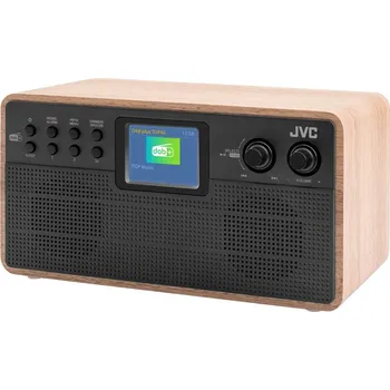 JVC RA-E731B-DAB černý/dřevo
