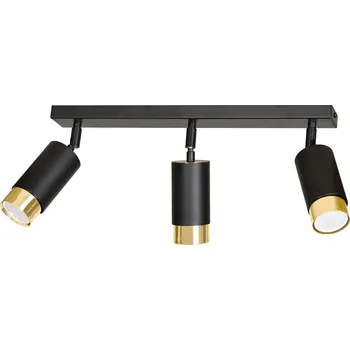 Emibig Hiro stropní světlo 3x8 W černá-zlatá 965/3