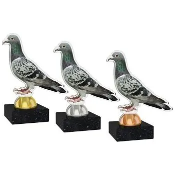 Trofej akrylátová - holub - Text: Žádný Výška: 9cm