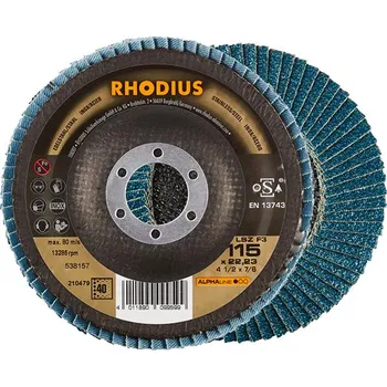 Brusný kotouč Lamelový brusný kotouč Rhodius LSZ F3 vypouklý 125mm - K60