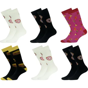 Dámské ponožky PESAIL Dámské veselé ponožky Svačinky NY05 6páry Barva: Mix, Velikost: 35-38