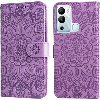 Pouzdro na mobilní telefon VSECHNONAMOBIL 51809 ART MANDALA Peněženkové pouzdro Infinix Hot 12i fialové