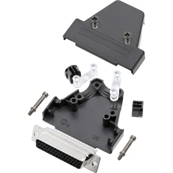 Elektrická zásuvka TRU COMPONENTS TCTRIP25HDS44K TCTRIP25HDS44K D-SUB pouzdro Pólů: 44 plast 180 ° černá 1 ks