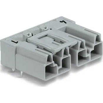 Elektrická zásuvka WAGO 770-854/011-000 síťový konektor WINSTA MIDI zástrčka, vestavná úhlová Počet kontaktů: 4 25 A šedá 50 ks