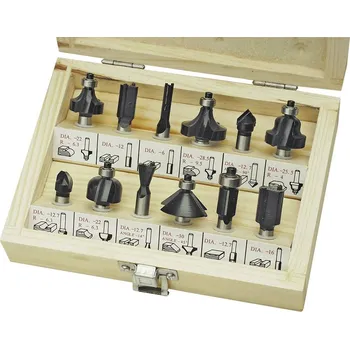 Příslušenství k nářadí Brüder Mannesmann M 545-012 sada fréz , tvrdokov, Ø hřídele 8 mm