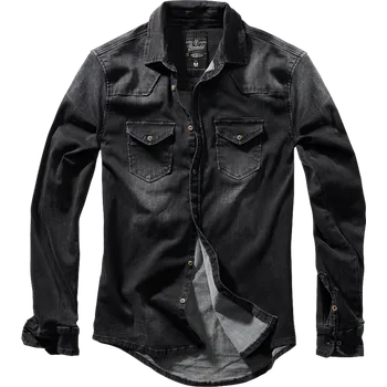 Pánská košile Košile Riley Denim Shirt černá 3XL