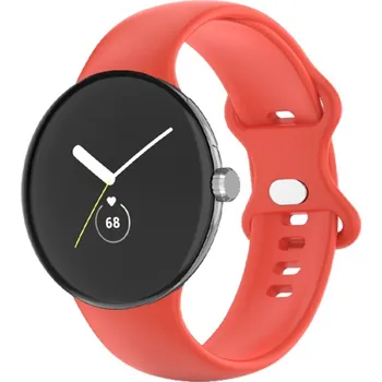 VSECHNONAMOBIL 61533 BUTTERFLY Silikonový řemínek pro Google Pixel Watch / Pixel Watch 2 červený