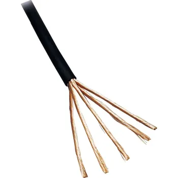 elektrický kabel BKL Electronic 1106007/5 audio kabel 4 x 0.1 mm² černá 5 m