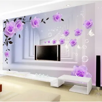 Fototapeta Solution Media 3D tapeta - Fialová růže MU64 3 - 3D Relief - Vliesová tapeta - 320g/m2