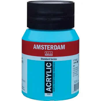 Vodová barva Akrylová barva Amsterdam Standard - 522 Turquoise Blue Objem: 500 ml