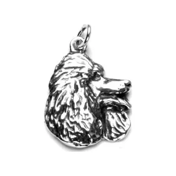 Přívěsek Stříbrný přívěsek pes pudl - P308 (Stříbrný pes pudl)