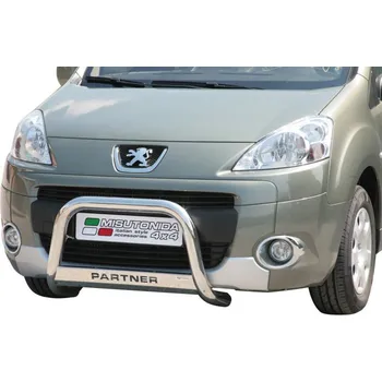 Tuning Přední ochranný rám Medium PEUGEOT Partner 2008-15 Misutonida EC/MED/K/231 Leštěný nerez