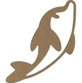 Výtvarná sada Dřevěný výřez k dekoraci Gomille, 32 x 14 cm – delfín velký