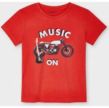 Chlapecké oblečení dětské triko s reflexním obrázkem motorky music Mayoral 3049 velikost 92