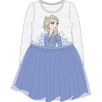 Dívčí šaty Frozen - licence Dívčí šaty - Frozen 5223B253, světle šedý melír / fialková Barva: Fialková, Velikost: 92