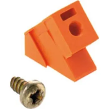 Elektronická součástka PCB plug-in connector, Accessories, Mounting block, Orange, No. of poles: 1 SL 135 BB15R OR 1606450000 Weidmüller Množst