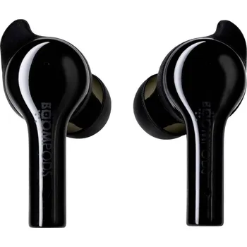 Sluchátka Boompods Bassline GO špuntová sluchátka (In Ear) Bluetooth® černá headset, regulace hlasitosti, odolné vůči potu, dotyko
