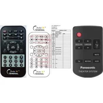 PANASONIC N2QAYC000064 - kompatibilní značkový dálkový ovladač General