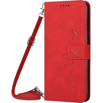 Příslušenství pro tablet VSECHNONAMOBIL 51783 ART SMILE Peněženkový kryt se šňůrkou Infinix Hot 12i červený