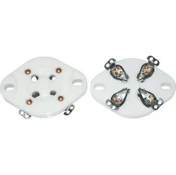 Relé elektronková patice 1 ks 156846 Pólů: 4 Typ patice: UX-4 Způsob montáže: šasi Materiál:keramika