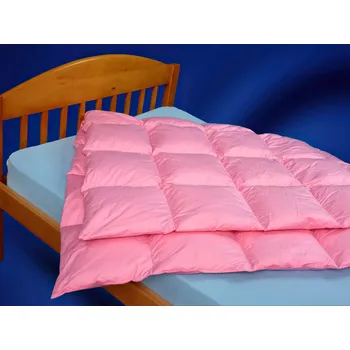 přikrývka Péřová přikrývka do postýlky ANREPA modrá, 90x130cm, 50% prachového peří