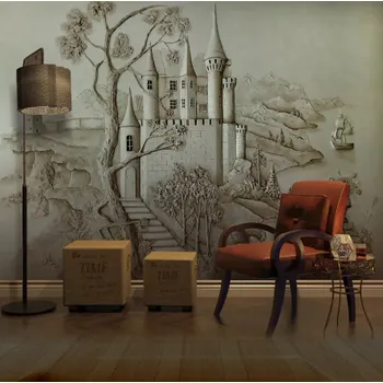 Fototapeta Solution Media 3D tapeta - Zámek na skále MU2785 3 - 3D Relief - Vliesová tapeta - 320g/m2