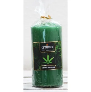 Svíčka Svíčka válec Smoking Marijuana 11 cm (81945)