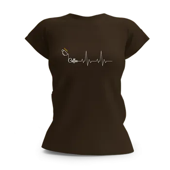 Dámské tričko Dámské tričko Káva - velikost XL (Velikost XL)