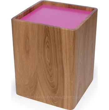 Smuteční dekorace Designová urna dubová růžová P