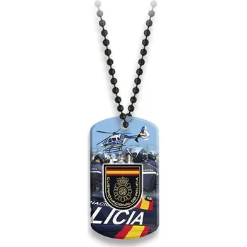 Vojenské psí známky Známka Dog Tag Albainox Policía Nacional - barevná