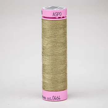 Nit Univerzální šicí nit Amann ASPO 120 polyesterová, béžovo-zelená 0464, návin 100m