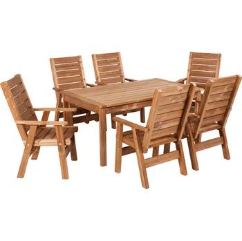 Zahradní nábytek Zahradní set z masivu ThermoWood - PROWOOD - SET L1 - Set + dodání nátěru v odstínu GR. GREY + PCD 91