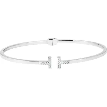 Náramek GEMMAX Elegantní náramek TT z bílého zlata se zirkony délka UNI 16 - 19 cm – zlatý šperk ryzosti 585/1000 v Dárkovém balení s Certifikátem GLBWB-19-38941