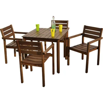 Zahradní sestava DEOKORK Zahradní nábytek sestava SCOTT 1+4 (hnědá)