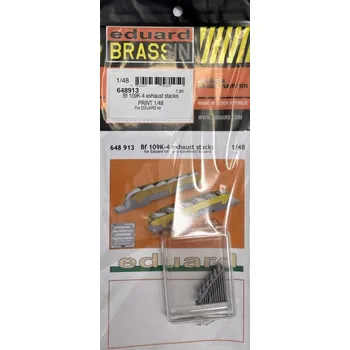 Plastikový model BRASSIN 1/48 Bf 109K-4 exhaust stacks PRINT (EDU)