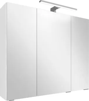 Koupelnový nábytek Fabrice W 80 ZS zrcadlová skříňka s LED osvětlením bílá