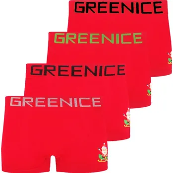 Chlapecké spodní prádlo GREENICE Chlapecké vánoční boxerky 4717 - 4ks v balení Velikost: 7-9