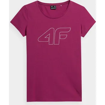 4F 4FAW23TTSHF0907 DARK PINK Dámské tričko US XXL