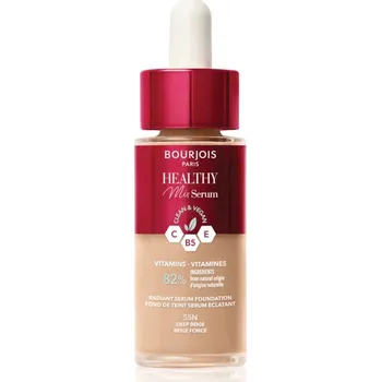 Podkladová báze na tvář Bourjois Healthy Mix lehký make-up pro přirozený vzhled odstín 55N Deep Beige 30 ml