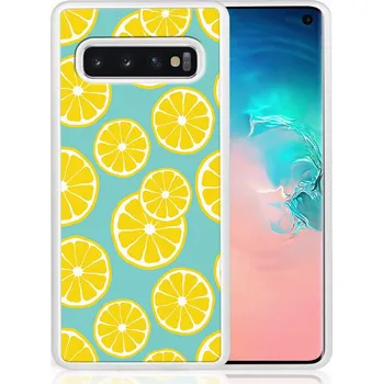 Pouzdro na tablet VSECHNONAMOBIL 44200 MY ART Silikonový obal Samsung Galaxy S10 LEMON (121)