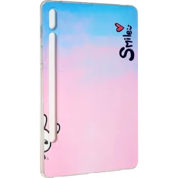 Pouzdro na tablet VSECHNONAMOBIL 54233 ART Silikonový kryt Samsung Galaxy Tab S8+/S7+/S7 FE SMILE