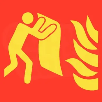 Samolepící etiketa HASICÍ DEKA - Samolepka