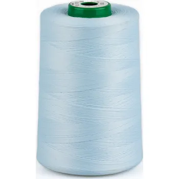 Nit Texturovaná poylesterová, pružná chemlonová nit POLYTEX 90 pro overlocky/průmyslové/klasické šicí stroje, 550 ledově modrá, návin 5000m