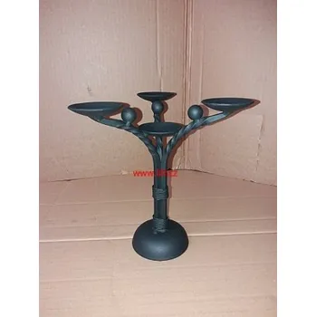 Svícen Kovový, kovaný svícen Stromeček 4